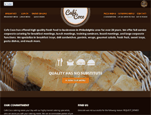 Tablet Screenshot of cafecocophilly.com